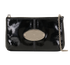 Charlie Pochette, &pound;95, Handbags, Black, Patent Leather, Front view